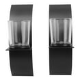thumbnail image 2 of Wall Hanging Candle Tray, Anti Oxidative Coating Wall Candle Sconce Holder Kit Widely Used  For Housewarming, 2 of 8