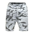 thumbnail image 2 of Tejiojio Mens Cargo Shorts Clearance Multi-Use Activewear Men's Camouflage Lace-up Shorts Five-minute Pants Loose Men's Sports Shorts, 2 of 8