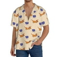 thumbnail image 2 of Disketp Men's Hawaiian Dachshund Print Shirts Button Down Holiday Beach Shirts-XX-Large, 2 of 5