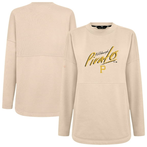 Women's Levelwear Khaki Pittsburgh Pirates Oversized Beaudry Sizzle Top