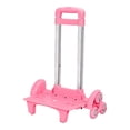 thumbnail image 1 of Carrito de mano para subir escaleras con seis ruedas, carrito de almacenamiento versátil para exteriores, carrito de mudanzas con asa telescópica Rosa, 1 of 8