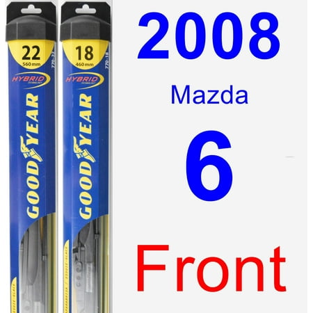 - 2008 Mazda 6 Wiper Blade Set/Kit (Front) (2 Blades) - Hybrid