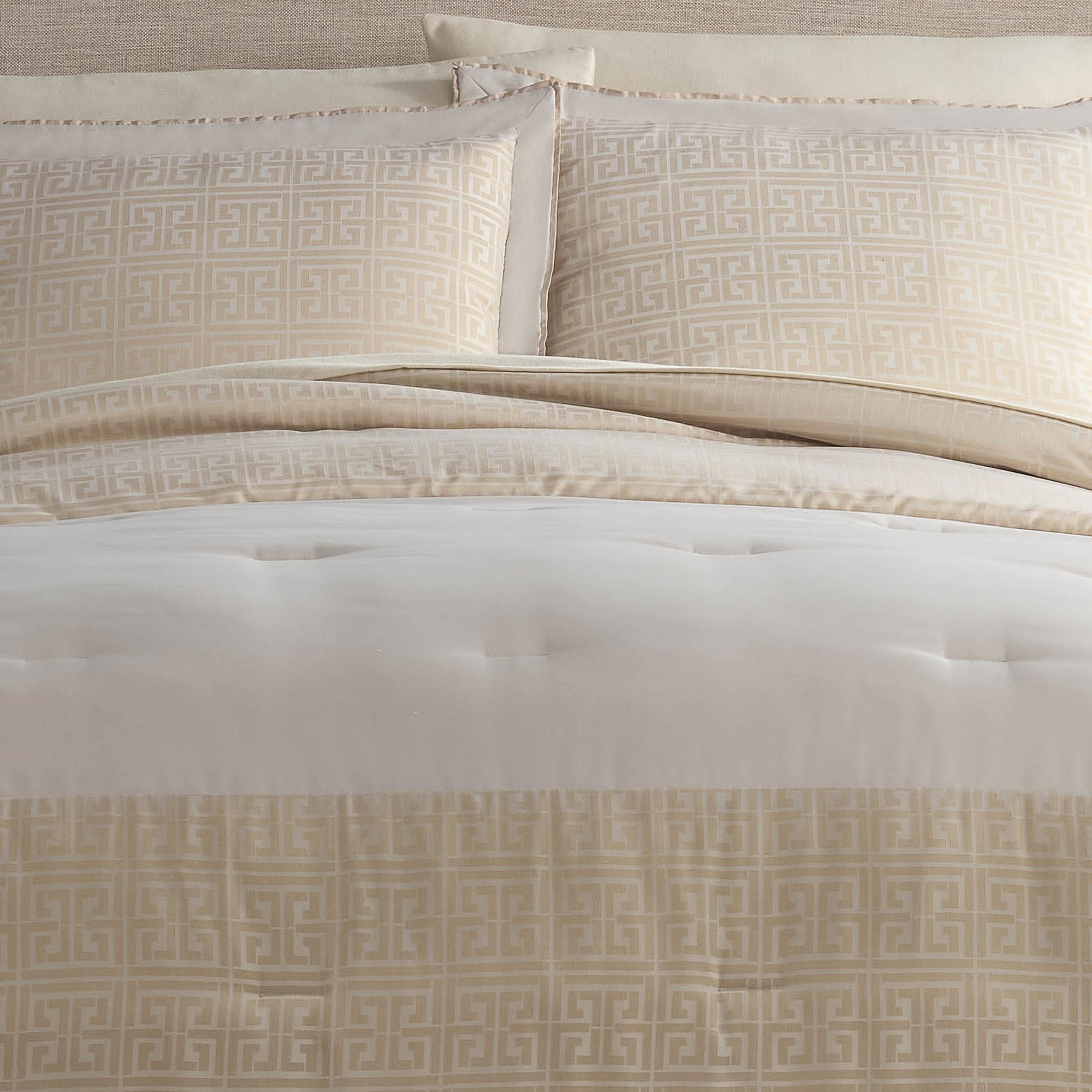 Martex Arcadia Dune Full/Queen Comforter Set, Pebble, Lightweight, Reversible, 3-Pc