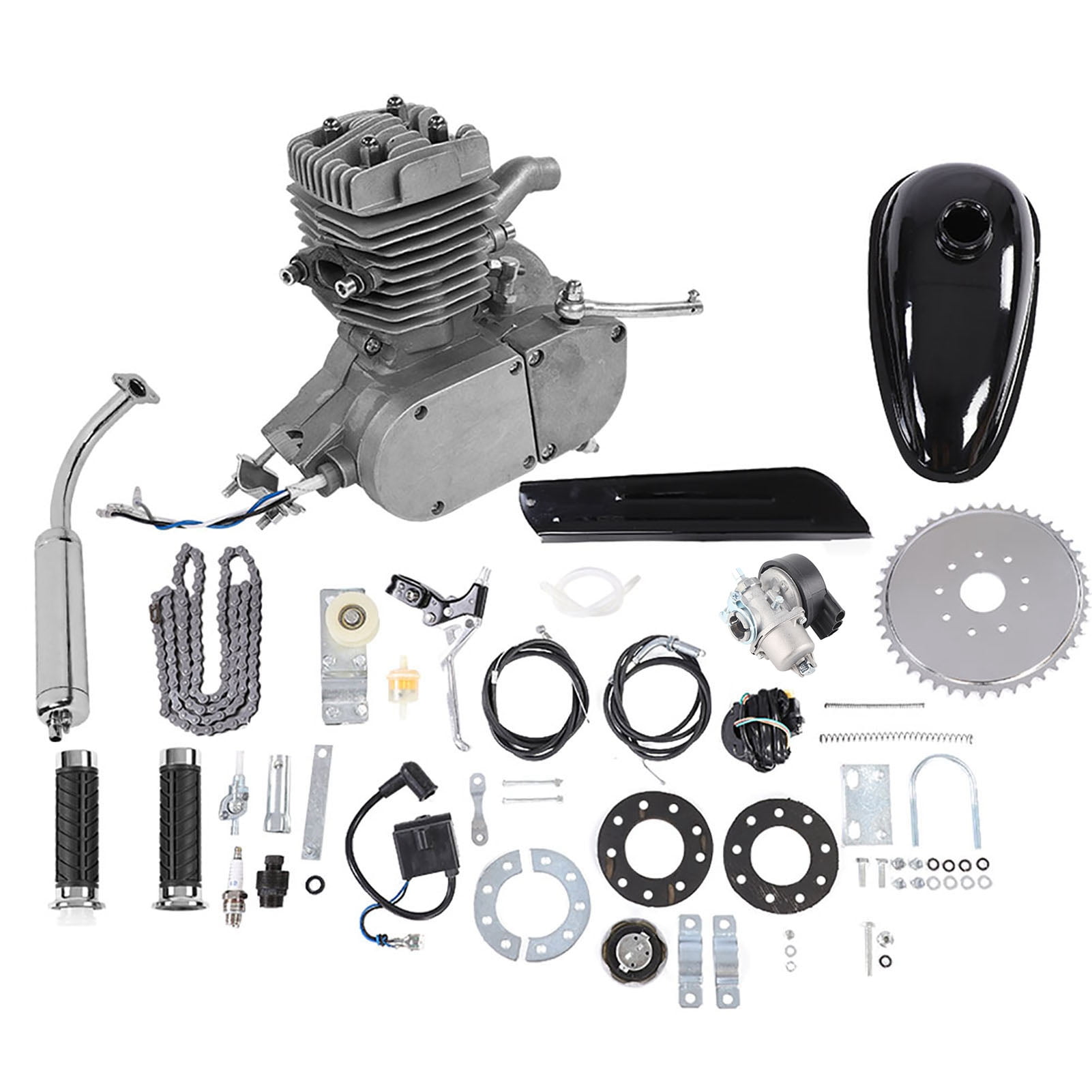 80cc 2 temps Vélo Gaz Motorisé Essence Moteur à Bike Engine Motor Set 2