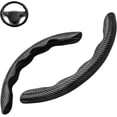 thumbnail image 1 of Universal de fibra de carbono protector para volante de coche segmentado protector para volante de coche para 35-40cm volante Spinner, 1 of 5
