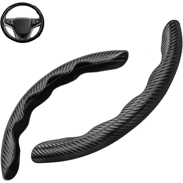Universal de fibra de carbono protector para volante de coche segmentado protector para volante de coche para 35-40cm volante Spinner