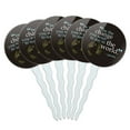 thumbnail image 1 of Be Change You Wish To See Quote Gandhi Cupcake Picks Toppers - Set of 6, 1 of 1