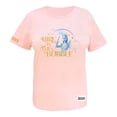thumbnail image 1 of Playera Wicked para Dama, con Estampados de la Bruja Buena del Sur y Frase Rosa Talla EG, 1 of 4