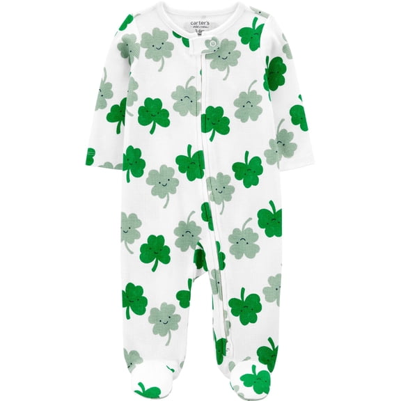 Carter's Child of Mine Baby Unisex St. Patrick's Sleep 'n Play, Sizes Preemie-6/9 Months