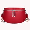 thumbnail image 5 of Bolso de pecho para mujer, Bolso de hombro de cuero genuino a la moda, monederos informales simples para mujer, 5 of 5