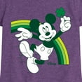 thumbnail image 3 of Disney - Mickey Green Rainbow - Toddler And Youth Girls Short Sleeve Graphic T-Shirt, 3 of 5