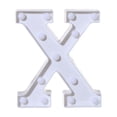 thumbnail image 2 of Light up Letter LED 8.6inch Alphabet Number Symbol Plastic Battery Operated Party Sign Wedding Festival Stand Decoration Christmas Party, Bar, Night Light, Home Decor (Letter X), 2 of 5