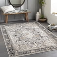 thumbnail image 2 of Mark&Day Washable Rugs, 6ft Round West Baden Traditional Beige Area Rug, Black Taupe Light Beige Carpet for Living Room, Bedroom or Kitchen (6'7" Round, Machine Washable), 2 of 7