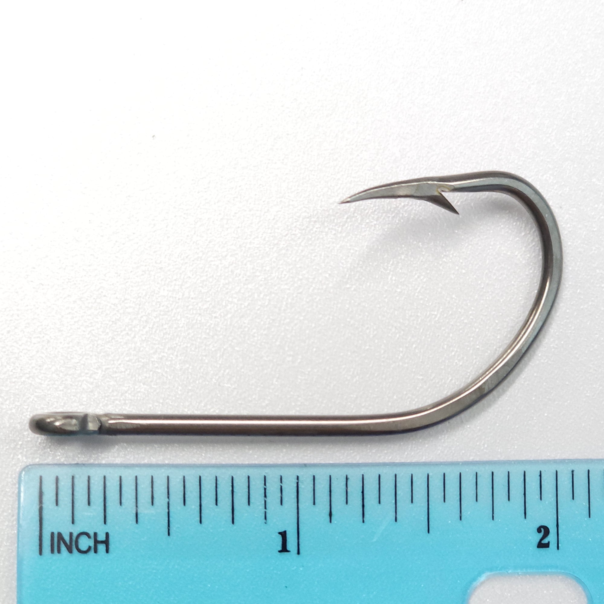 LaBayou Fish Hooks, Stainless Steel, Forged, Offset Straight Shank. Style 14507-SS. Size 8/0, Pack of 100