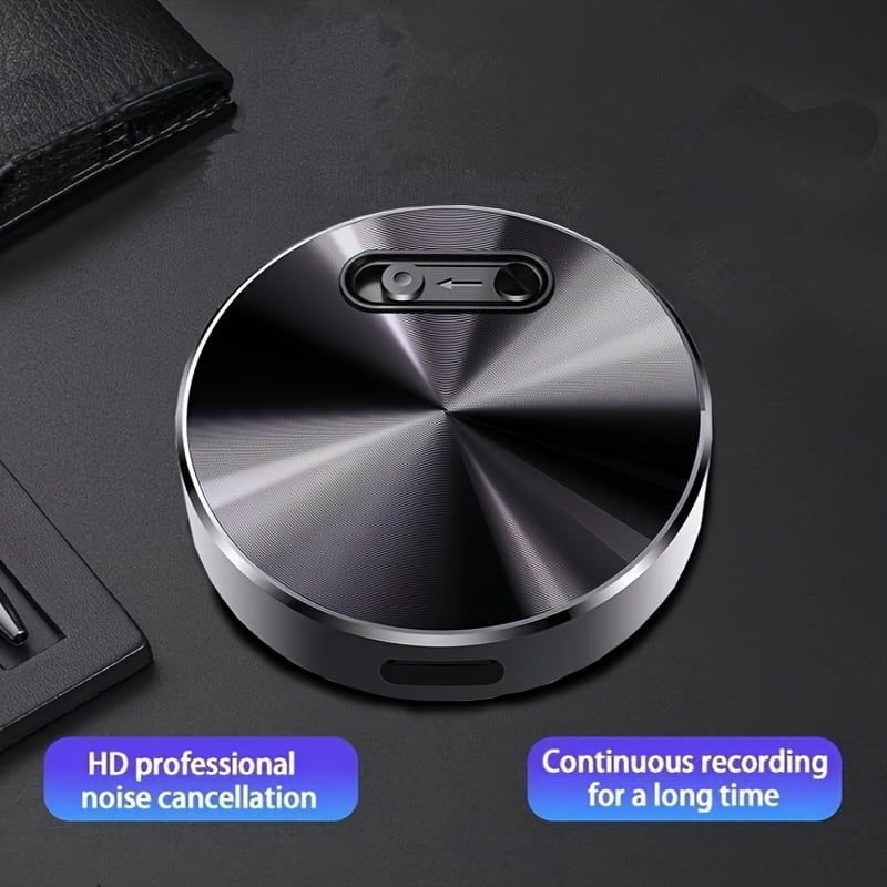 Smart Voice Recorder: One-Touch Record & Save, Ultra-Clear Audio with Noise Reduction, USB-C Rechargeable, MP3 Compatible for Meetings, Lectures, Interviews