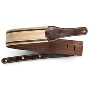 Taylor Guitars Reflections 2.5 Leather Guitar Strap in Spruce/Ebony