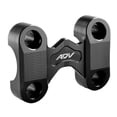 thumbnail image 1 of Abrazadera de montaje en manillar de motocicleta compatible con  19 Negro Cola Abrazadera de montaje en manillar, 1 of 4