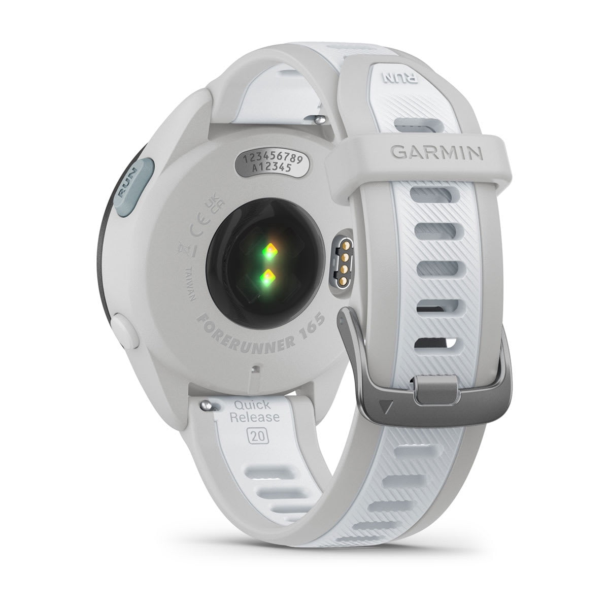 Restored Garmin G010-N2863-31 Forerunner 165 Music Running Smartwatch, GPS, WiFi, Mist Gray/Whitestone (Refurbished)