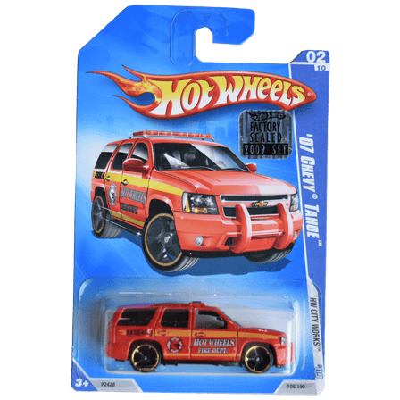 Hot Wheels '07 Chevy Tahoe, HW City Works '09 2/10 [red] 108/190