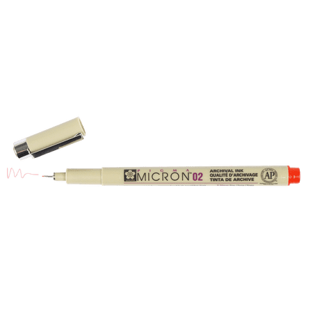Sakura Pigma Micron Pen.30mm Bulk Red, 0.30mm