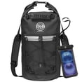 thumbnail image 1 of Mochila STOVER, bolsa impermeable y impermeable con funda para teléfono, color negro, 1 of 9