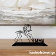 thumbnail image 3 of Handmadetneonsign Custom Flute Flutist Woman Acrylic Stand, Flutist Tabletop Decor, Office Table Decor 71795, 3 of 5