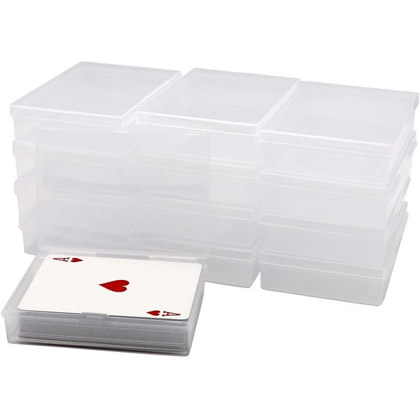 Boite en plastique pour ranger cartes jouer et accessoires de jeux style  valise
