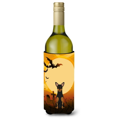 

Caroline s Treasures BB4294LITERK Halloween Manchester Terrier Wine Bottle Beverge Insulator Hugger Wine Bottle