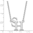thumbnail image 2 of 10K White Gold 10Kw Logoart Sam Houston State University Large Pendant With Necklace (18 X 21) Made In United States 1w006shs-18, 2 of 5