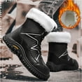 thumbnail image 6 of Faux Fur Lined Snow Boots for Women Waterproof Warm Winter Shoes Mid Calf Outdoor Hiking Boots, 6 of 9