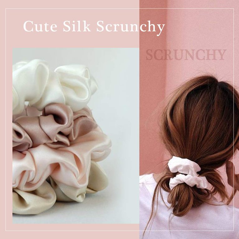 Silk Hair Scrunchies for Frizz&Breakage Prevention, 100  display picture 3