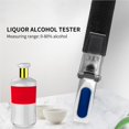 thumbnail image 3 of Refractómetro De Alcohol Probador De Concentración De Alcohol De Alto Rendimiento Medidor De Alcohol De Mano Con Pipetas De Luz Led Para Licor De Alcohol matsuzay TO002220-00, 3 of 7