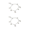 thumbnail image 4 of Tobillera Minnieouse elegante trébol oro plata accesorio moda pulseras tobillo para niñas mujeres, 4 of 6