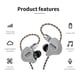 thumbnail image 2 of Auriculares con cancelación de ruido Controlador dinámico dual Auriculares con cancelación de ruido Computadora Teléfono móvil Auriculares con micrófono en la oreja Negro con micrófono Inevent EL5024-05B, 2 of 6