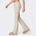thumbnail image 2 of REDARER Women's Striped High Waist Flare Pants Fold Over Waistband Casual Stretchy Yoga Loungewear,S, 2 of 4