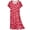 Red, variant on Cotton Nightgowns for Women Soft Cotton Short Sleeve Night Shirts Womens Print Sleep Shirts Loose Comfy Pajamas Sleepwear