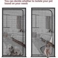 thumbnail image 4 of Reinforced Cat Screen Door Heavy Duty Pet-Proof Screen with Zipper White Prevents Pets from Running Out, 4 of 5