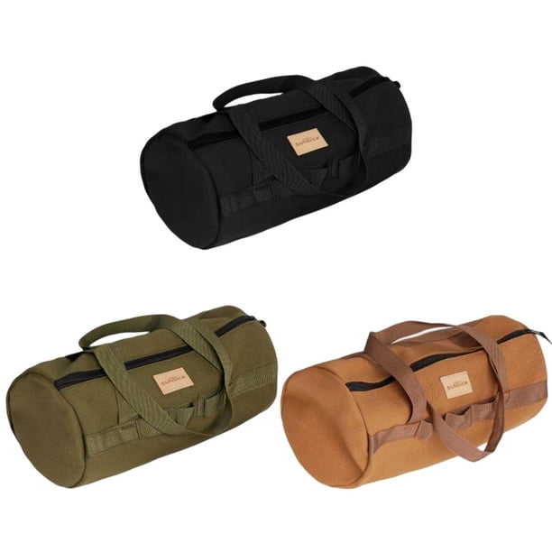 SUNDICK - Bolsa de transporte para clavos para tienda de campaña, portátil, de lona, para herramientas de clavos (camello)
