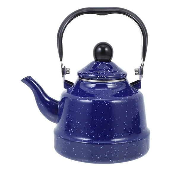 QUMONIN Vintage Enamel Tea Kettle with Infuser - 1L Capacity