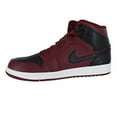 thumbnail image 3 of Nike Mens AIR JORDAN 1 MID, TEAM RED/BLACK-SUMMIT WHITE, 9.5, 3 of 7