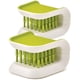 thumbnail image 1 of 2 cepillos de cuchillas para limpiar cuchillos y cubiertos, cepillo verde con cerdas para fregar la cocina, antideslizantes, 1 of 4