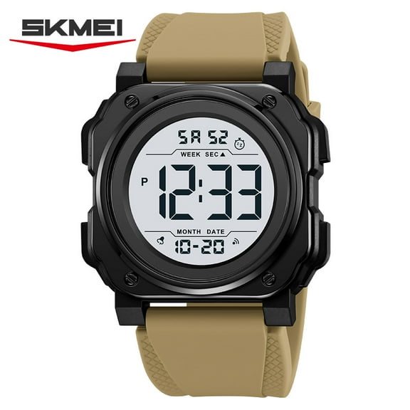 2025 New Men's Watch Waterproof Digital Sport Watch Military Digital Watches for men Alarm Back Light Classic Large face Watch