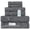 Gray-6 Piece Towel Set, variant on Jumbo Bath Sheet Orange 40x80 Inch 100% Cotton Luxury Towel for Bath and Beach