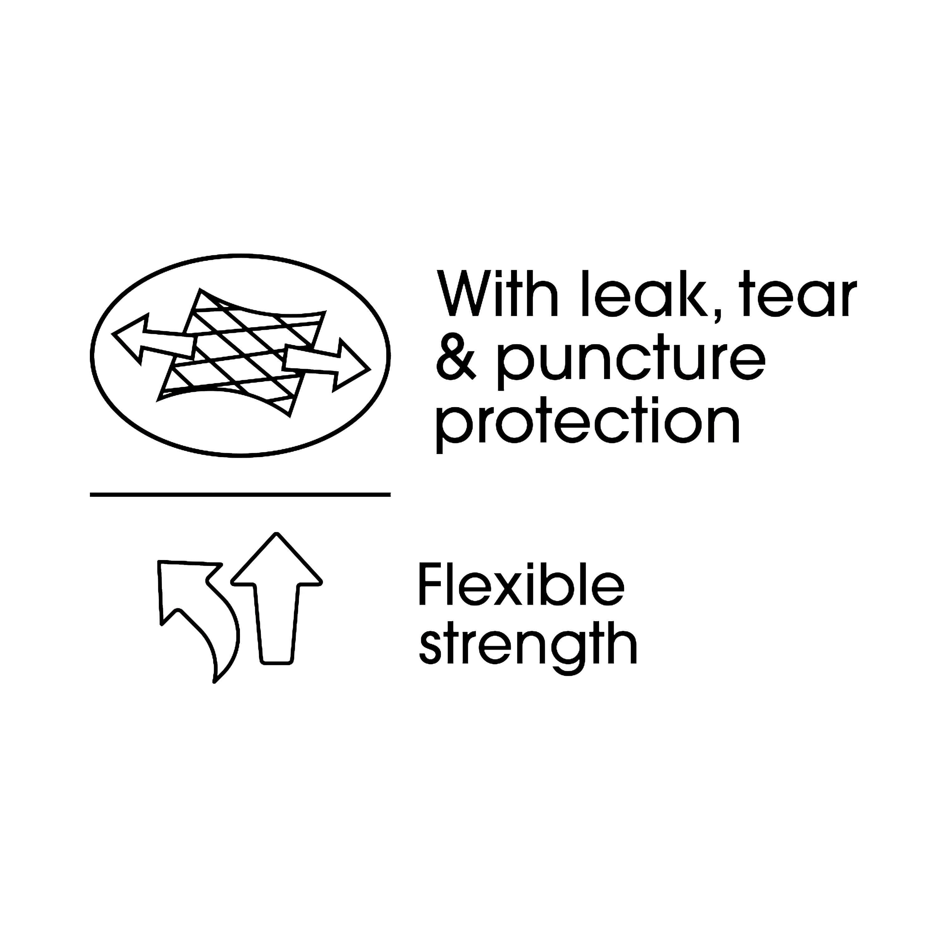 Great Value Strong Flex E65185 33 gal Drawstring Trash Bags, Unscented, 20 Bags