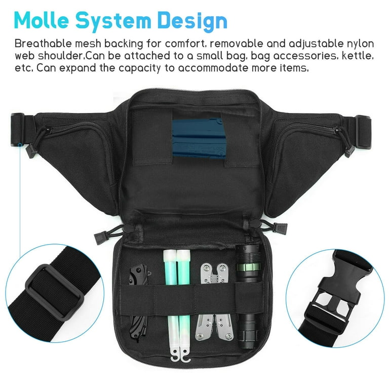 Tactical Fanny Pack: Waterproof Waist Bag Pack For Fishing