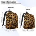 thumbnail image 3 of Yiaed Golden Leopard Glitter Print Backpack, Premium Laptop Backpack, Travel Backpack for Women, Lightweight Backpacks, Comfortable Back Pack-Small, 3 of 7