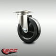 thumbnail image 2 of 5 Inch 316SS Soft Rubber Wheel Swivel Top Plate Caster Service Caster Brand, 2 of 2