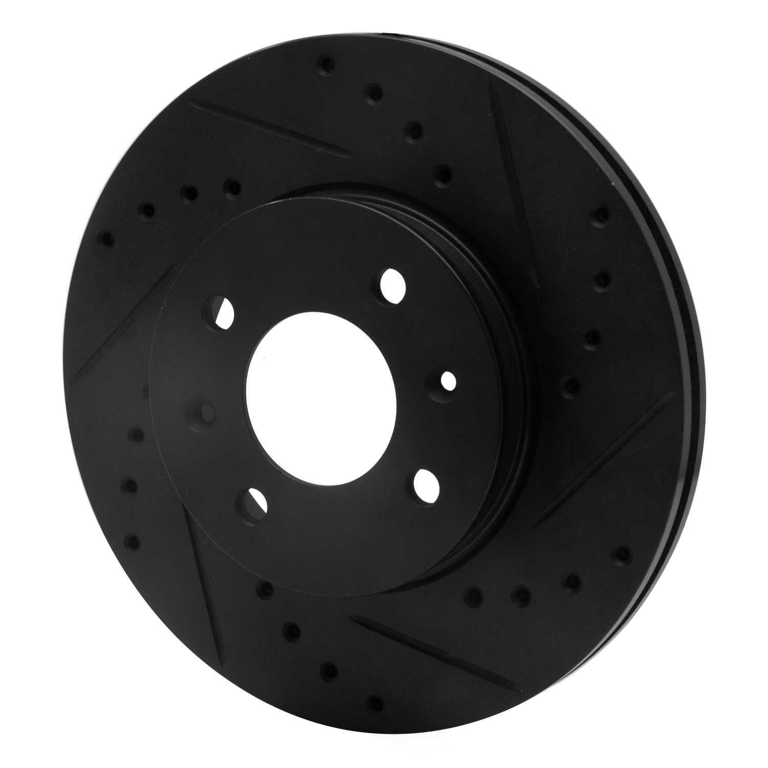 Dynamic Friction Company 633-03001R DFC Brake Rotor - Drilled And Slotted - Black
