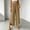 Brown, variant on JOANKDMI Womens Flowy Pants Elastic Waisted Wide Leg Smocked Straight Slit Hem Palazzo Bottoms Comfortable Summer Casual Daily Fahsion Trousers