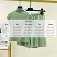 thumbnail image 3 of NominalSnug Womens Pajama Set 2 Piece Soft Lounge Set with Pockets Short Sleeve Top and Shorts Sleepwear, 3 of 6